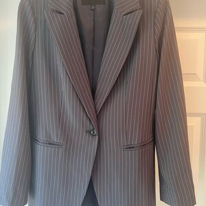 Banana Republic Factory Gray Pinstripe Blazer